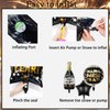 New Years Eve Party Supplies 2025, Happy New Year Decorations 2025 Kit New Years Decorations Happy New Year Balloons 2025 NYE Party Kit with 2025 Balloon Happy New Year Banner Fringe Curtains Backdrop