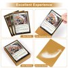 100ct Gold Card Sleeves, Metallic Luster Matte Textured Back Trading Card Sleeves for MTG, PK, Lorcana, Sports, Game Cards 2.5" x 3.5" 66x92mm
