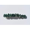 Green Quartz Stone French Barrette Hair Clip 4" or 100 mm Length