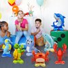 7 Pcs Sea Animal Balloons - Standing Sea Turtle Seahorse Dolphin Shark Crab Lobster Sea Lion Foil Balloons Sea Creature Ocean Balloons for Under The Sea Ocean Themed Party Decorations