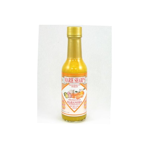 Marie Sharp's Orange Pulp Habanero Hot Sauce (Pack of 6)