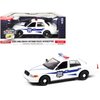 Greenlight 2008 Ford Crown Victoria Police Interceptor White with Dark Blue Stripes Indiana State Police Hot Pursuit Series 1/24 Diecast Model Car