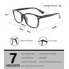 MIGSIR 6 Pack Blue Light Blocking Glasses for Computer Gaming, Fashion Fake Anti Eye Strain Eyeglasses for Women Men (6 Pack Mix-01)