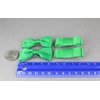 Green 4 small Bows 2 inches wide barrette alligator hair clip set of 4 bows ribbon bows