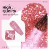 SUPWEE Pink Shimmer Glitter Gel polish Reflective Nail Polish Gel Rainbow Pigments UV Gel 15ml Soak Off UV Lamp Gel for Home DIY Manicure