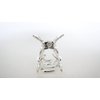 Generic Small mini light silver metal leaf hair claw clip