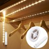 Amagle LED Dual Mode Motion Night Light, Flexible Strip Lights with Sensor Closet Light for Bedroom,Kitchen,Wardrobe,Cabinet,Stair,Mirror,Nature White 4000K (AAA Batteries Operated, Not Included)