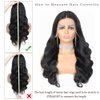 CUMASE Body Wave Lace Front Wigs Human Hair Pre Plucked 13x4 HD Transparent Lace Frontal Wigs Human Hair for Women 180 Density Body Wave Glueless Wigs Human Hair with Baby Hair 28 Inch