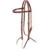 Martin Saddlery Browband Headstall with Blood Knots, Chocolate