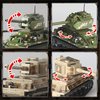 HI-REEKE Tank Building Block Set, T-34 & Tiger Panzer WW2 Military Toy for Boy