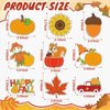 Pasimy 36 Sets Fall Suncatchers Craft Kits Thanksgiving DIY Paint Window Hanging Ornaments Decorations Make Your Own Autumn Activities Arts Project Party Favors Gifts for Classroom Home(Harvest)