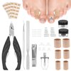 Kucucyle 11PCS Ingrown Toenail Removal Kit, Ingrown Toe Nail Correction for Inward Growing Nails, Ingrown Toenail Tools for Toenail Correction, Toenail Clippers for Adults and Seniors.