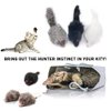 pawstrip Rabbit Fur Cat Toys Interactive Cat Toy Mouse with Rattle Fake Mice Kitten Toys for Indoor Cats Fuzzy Cat Mice Toys Realistic Mouse Cat Toy Furry Mice Cat Toys,12Pcs