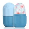 IMEASY Ice Roller for Face and Eye, Ice Face Roller,Facial Beauty Ice Roller Skin Care Tools, Ice Facial Cube, Gua Sha Face Massage, Silicone Ice Mold for Face Beauty(Blue)