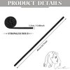 6 Pieces Spiral Lock Hair Tie Dreadlock Accessory Hair Bands Iron Wire Embedded Ponytail Holders Long Dreadlock Hair Tie Spiral Bendable Loc Tie for Women Men Thick Curly Hair (Black)
