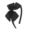 MEEDEE Fashion Black Bow Headband Bowknot Headband Big Bow Grosgrain Ribbon Hair Hoop Headband for Girls Toddlers Girls Kids Party Decoration Cosplay Costume Headwear Makeup Handmade Hair Band