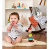 Petit Collage Modern Bunny Wooden Stacking Toy – Solid Wooden Stacking Rings for Kids, Activity Toys Designed with Safe Materials – Active Toy for Babies and Toddlers 12+ Months