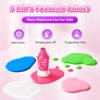 Kids Nail Polish Kit for Girls Gifts- Nails Art Makeup Toy Set for Kids Christmas Birthday Gift for 7 8 9 10 11 12 Year Old Girl's Party Cosmetic, Gel Nails Polish Manicure Girl Stuff by BUNNY BUBBLES