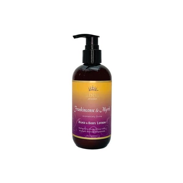 Abba Oil Body Lotion - Frankincense & Myrrh (8 oz with pump)