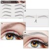 FZLMYANGNDQZ 6 Pcs Eyebrow Stickers Waterproof Eyebrow Tattoo Stickers Replaceable Fake Eyebrows for Women and Girls
