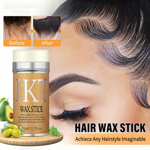 7Pcs Hair Wax Stick Set for Non-Greasy Hair Styling Products for Women Include Hair Wax Stick, Hair Finishing Stick, Hair Styling Combs, Wig Edge Elastic Bands