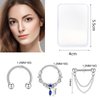 ONESING 12 Pcs Septum Rings 16G Septum Jewelry Surgical Steel Septum Piercing Jewelry CZ Butterfly Dangle Daith Cartilage Helix Horseshoe Nose Hoop Lip Rings Silver Septum Rings for Women