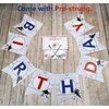 Hockey Birthday Party Supplies, Ice Hockey Themed HAPPY BIRTHDAY Banner, 7 Hanging Swirls, 1 Table Cloth, 10 Cake Toppers, 30 Balloons for Kids, Hockey Fans Birthday Party Decorations (Banner)
