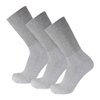 3 Pairs of Premium Cotton Loose Top Diabetic Neuropathy Crew Socks (10-13, Gray)