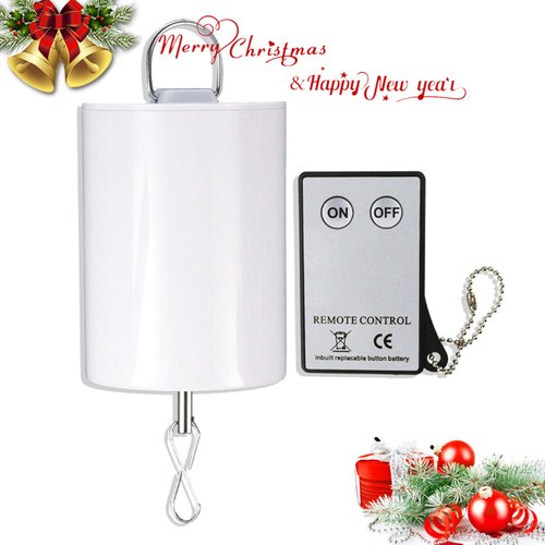 Fonmy Hanging Display Motor Rotating Motor for Wind Spinner Hanging Decor Ornament Wind Chimes with Mini Remote Controller for Battery Operated Motor-20 RPM Medium Speed