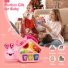 hahaland Baby Toys 6-12 Months, Musical Crawling Toys 6-18 Month Snail Toys for 1 Year Old Girl Gifts,Educational Toddler Toys Age 1-2 Busy Activity Cube, 1st Birthday Girl Gifts Toddler Gifts