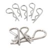 ISPINNER 100pcs 304 Stainless Steel Cotter Pins Assortment Kit, 7 Sizes R Clips for Hitch Pin Lock Systems