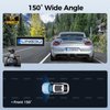 LD02 5K 5G WiFi Dash Cam with Free 64GB SD Card, 3" IPS Screen 150° WDR IR Night Vision 24H Parking Mode Dashcam for Car, Build-in GPS G-Sensor, Max Up Support to 128GB TF Card, Easy to Install