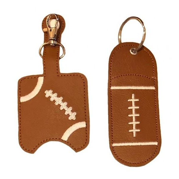 Football Hand Sanitizer Holder And/Or Lip Balm Holder
