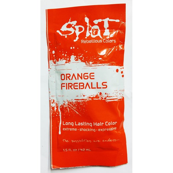 SPLAT Splat Hair Color 1.5 Oz Individual Packs Orange Fireballs