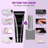 Makartt Solid Nail Glue Gel for Press On Nails, Gel Nail Glue for Nail Tips Long-Lasting Super Strong Nail Glue for Acrylic Nails Clear 3D Nail Gel for Nail Art Home Salon UV Nail Lamp Cured 15ML