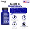 Chemist Labs Methylene Blue Capsules for Humans - USP Grade 99% Purity, Methylene Blue Pharmaceutical Grade, Third Party Tested, Supports Cellular & Mitochondrial Function, Made in USA, 60 Count