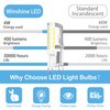winshine 10 Pack G9 LED Bulb Bi Pin Base, 6000K Daylight 4W (40W Halogen Equivalent) T4 G9 Base Llight Bulbs for Chandeliers, 360° Beam Angle, 400LM, Non-dimmable for Home Lighting