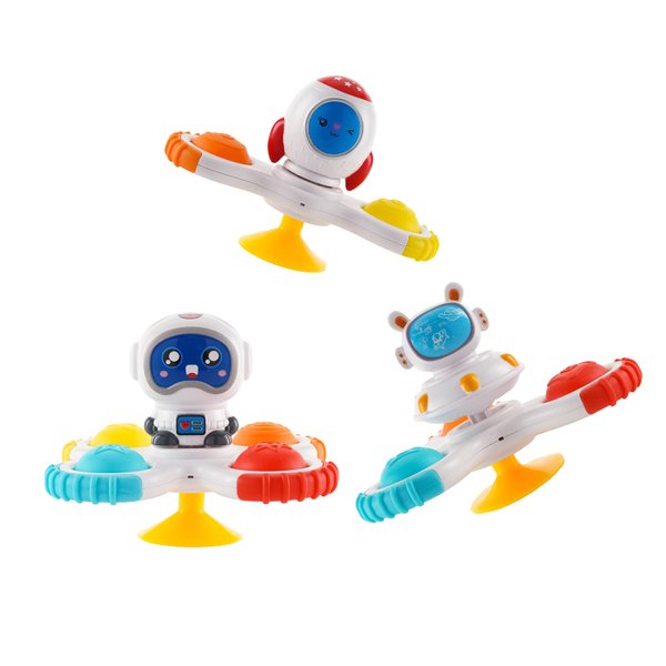 Hundredmore Suction Cup Spinner Toy for Baby 12-18Months, Bath Toys for Toddlers 1-3, Boys and Girls 1st Birthday Sensory Toys Gifts