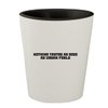 Molandra Products Nothing Tastes As Good As Vegan Feels - White Outer & Black Inner Ceramic 1.5oz Shot Glass