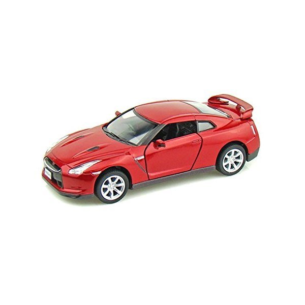 KiNSMART 2009 Nissan GT-R R35 Red 5" 1:36 Scale Die Cast Metal Model Toy Car w/Pullback Action