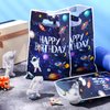 Bokon 50 Pcs Space Party Favor Bags Galaxy Gift Bags Theme Space Goodie Bags Wrap Bags Candy Treat Bags Solar System Planet Present Supplies for Kids Birthday Party Baby Shower Decorations