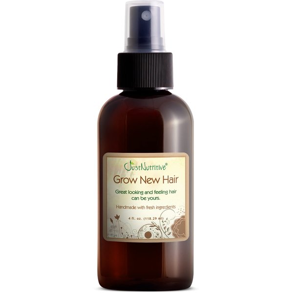 Grow New Hair Treatment | Hair Regrowth Oil | Natural Hair Care | Hair Growth Treatment For Men and Women | Just Nutritive | 4 Oz