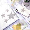 8 Pieces Crystal Car Stickers Bling Rhinestone Star Decals Self-Adhesive Car Stickers Auto Emblem Decals Stickers Decoration for Cars Bumper Window Laptops Luggage