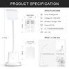 Vicsoon LED Desk Lamp with Wireless Charger for Home Office, Small with Pen Holder, 800LM,3 Color Modes,Gooseneck, Eye-Caring White Desk Lamps for Home College Dorm Room
