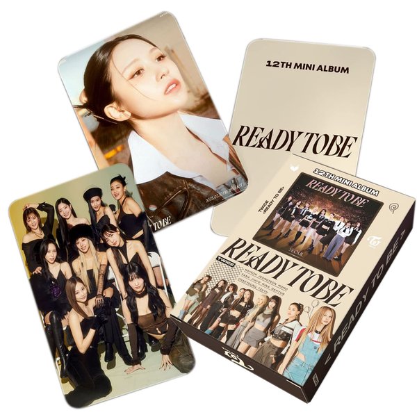 TWICE Ready To Be 55 pcs Photocards 12th Mini Album Lomo Cards Set Kpop Merchandise for Once Fans White