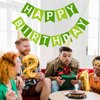 Green Happy Birthday Banner Birthday Party Banner NO DIY Happy Birthday Sign Pre-Strung Birthday Hanging Decoration for Women Men Girl Boy Birthday Party Supplies (Green)