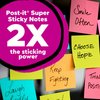 Post-it Super Sticky Notes, 3x3 in, 5 Pads, 2x the Sticking Power, White, Recyclable(654-5SSW)