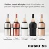 Huski Wine Chiller | Award Winning Iceless Design | Keeps Wine Cold up to 6 Hours | Wine Accessory | Next Generation Ice Bucket | Fits Some Champagne Bottles | Perfect Gift for Wine Lovers (Stainless)