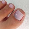 24 Pcs Purple Press on Short Toenails - MINGCHUN Summer Fake Toenails Press on Glitter Toenail with Glitter Powder Rhinestone Full Cover False Glue on Stick on Toenails Artificial Acrylic Toenail