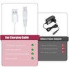 Women Shaver USB Charging Cable Compatible with Finishing Touch Flawless Body Rechargeable Ladies Shaver Women Electric Trimmer 5V Power Cord Ladies Shaver Charger Cord White with Clean Brush 2pcs